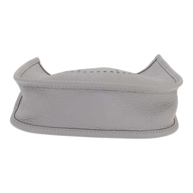 Hermès Mini Evelyne shoulder bag in Gris Pantin Clémence calfskin in Grey Clemence leather from Collector Square, photo 2 of 4