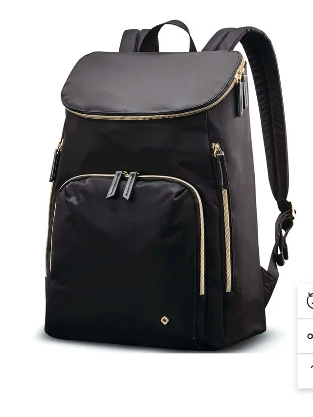 Samsonite Mobile Solution Deluxe Backpack - Black in black|gold from Poshmark
