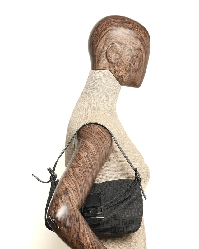 Fendi Zucca Fold Over Baguette Bag in Canvas from A Retro Tale, photo 7 of 7