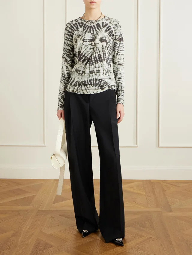 PROENZA SCHOULER Mia tie-dyed cotton-jersey T-shirt in Green, photo 2 of 2 from NET-A-PORTER (Canada)