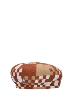 Kangol Geometric patterned flat cap in 47% Acrylic, 33% Modacrylic, 100% Nylon, photo 2 of 6 from LUISAVIAROMA