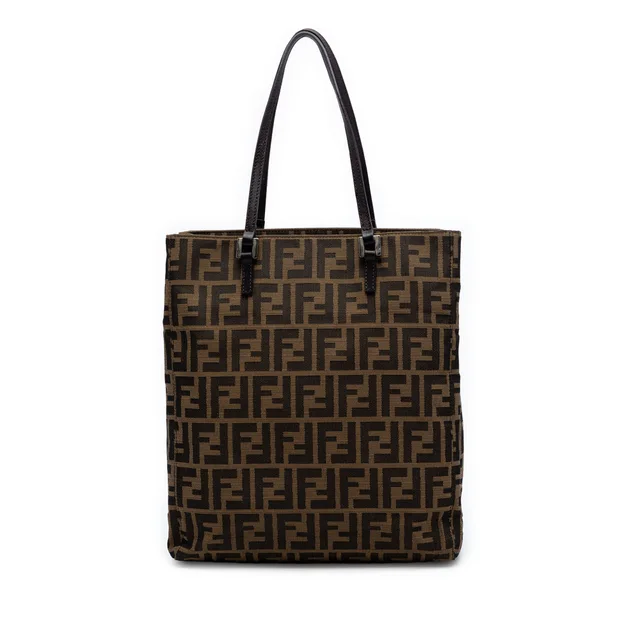 Brown Fendi Zucca Canvas Tote in Brown Canvas from Designer Revival