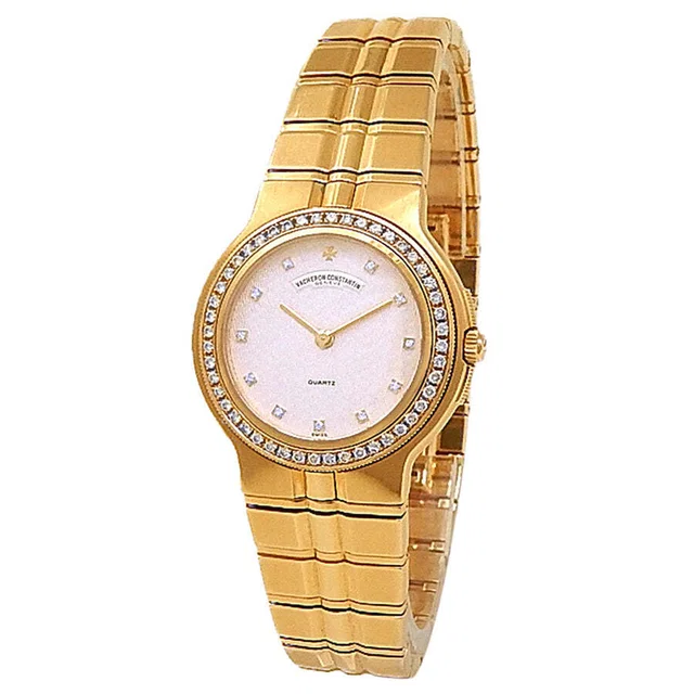 Vacheron Constantin Phidias Quartz Diamond Silver Dial Ladies Watch 16520/967J-8193 in yellow|silver|gold|gray from Jomashop.com
