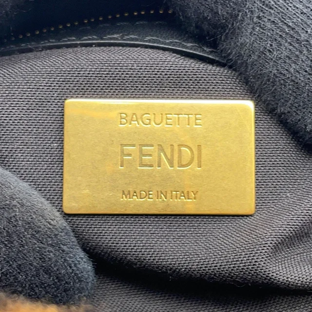 Fendi Zucca mamma bucket Brown/Black8BR600 Fur Leather in Brown Leather from GALLERY RARE, photo 14 of 15