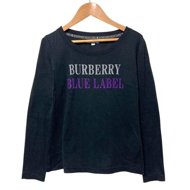 Burberry Blue Label Cotton Long Sleeve Top in Blue from LuxUness