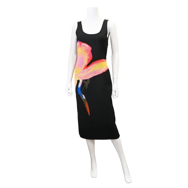 Alexander McQueen Solarized Orchid Jacquard Dress from Clotheshorse Anonymous