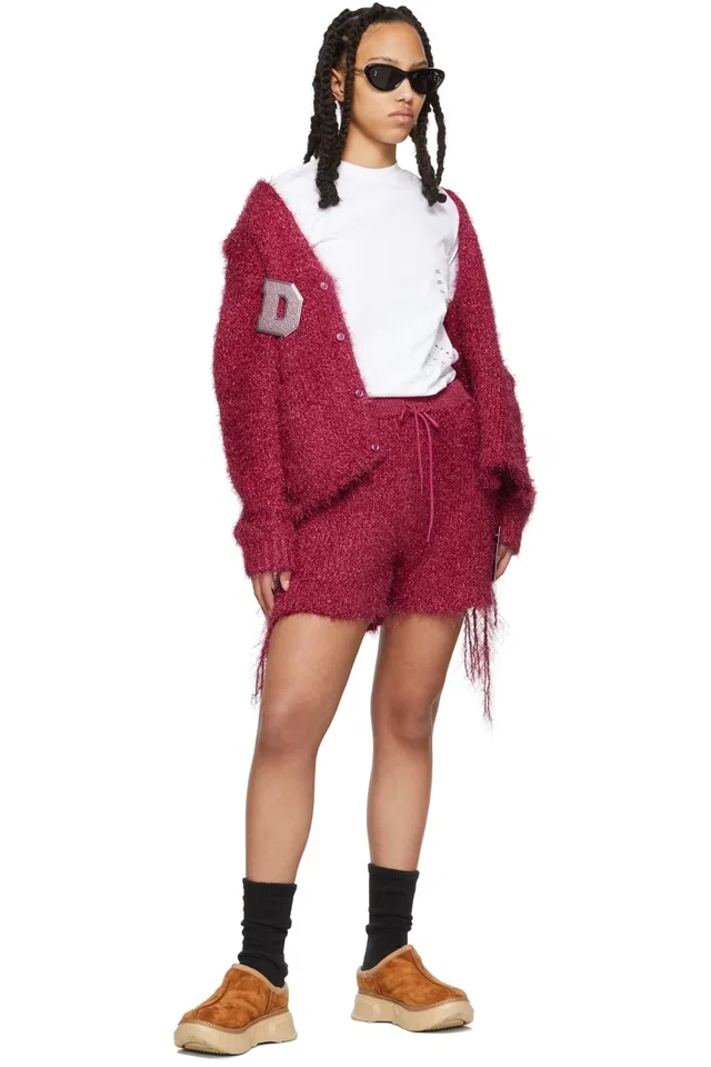 doublet Pink Metal Letter Shorts, photo 4 of 4 from SSENSE