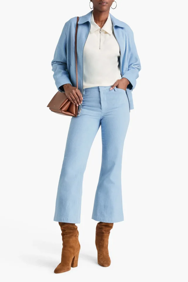 Vince Mid-Rise Kick-Flare Jeans in Light denim, photo 2 of 4 from THE OUTNET