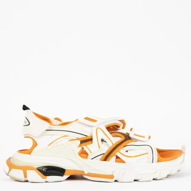 Balenciaga Orange Track Sandals – Size 41 in Orange from Labellov