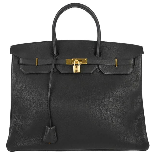 Hermès 2003 Black Togo Birkin 40 Handbag in Black Togo leather from AMORE Vintage Tokyo