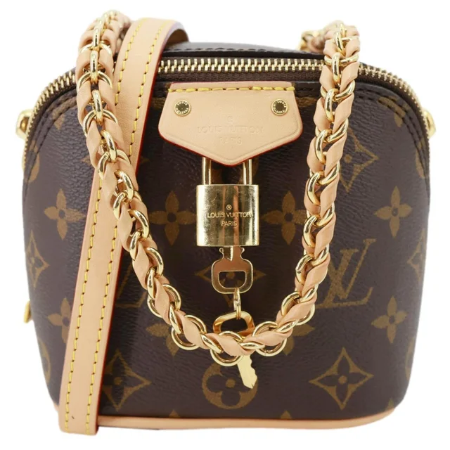 Louis Vuitton Just In Case Monogram Canvas Crossbody Bag Brown in Brown Coated canvas from Dallas Designer Handbags