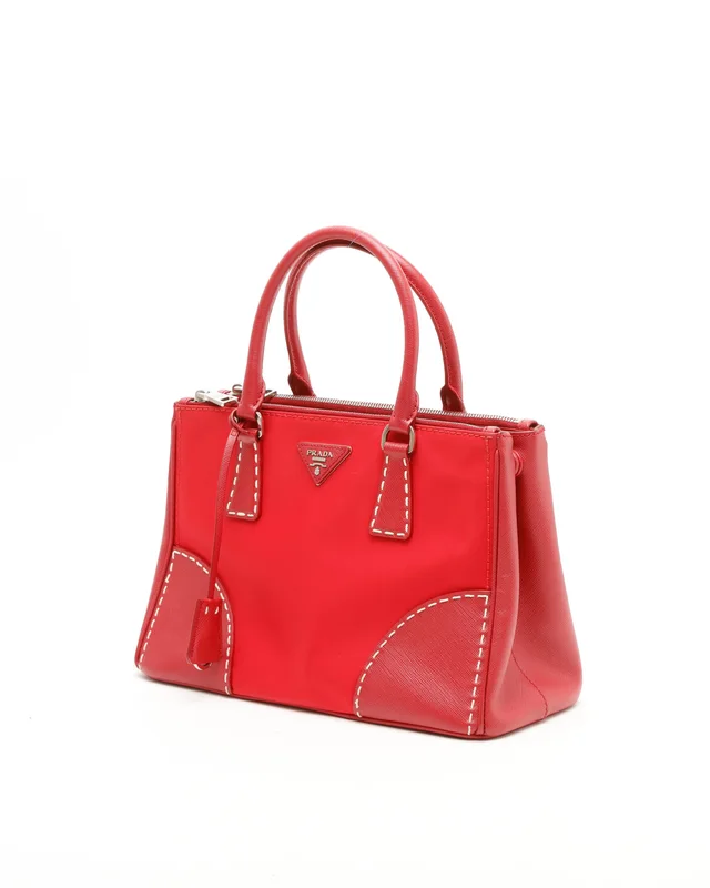 Prada Tessuto Saffiano Stitch Tote Bag in Saffiano leather from A Retro Tale, photo 2 of 9