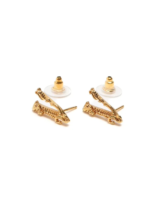 Versace V Earrings from A Retro Tale, photo 2 of 2