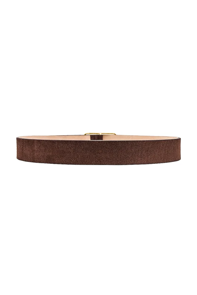 B-Low the Belt Milla Suede Belt in Chocolate & Gold, photo 2 of 3 from REVOLVE (Canada)