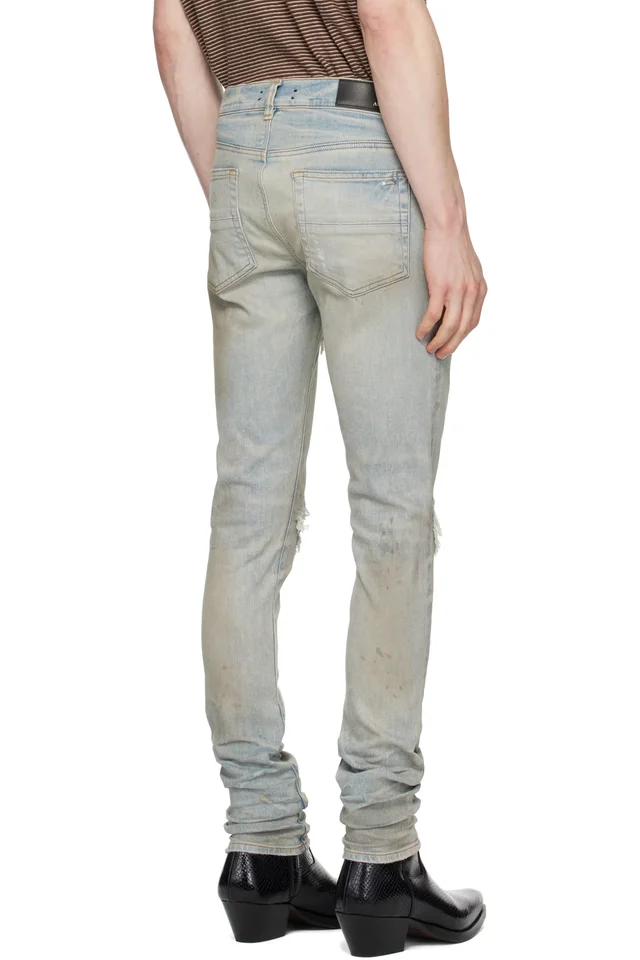 AMIRI Blue MX1 International Jeans, photo 3 of 4 from SSENSE