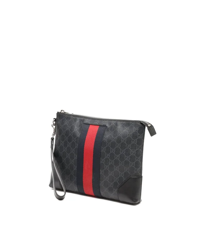 Gucci GG Supreme Clutch Bag in Canvas from A Retro Tale, photo 2 of 8