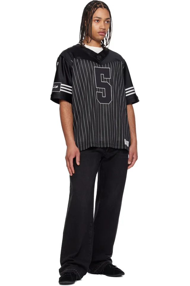 Y-3 Black Garret Wilson Football Short Sleeve Jersey, photo 4 of 4 from SSENSE