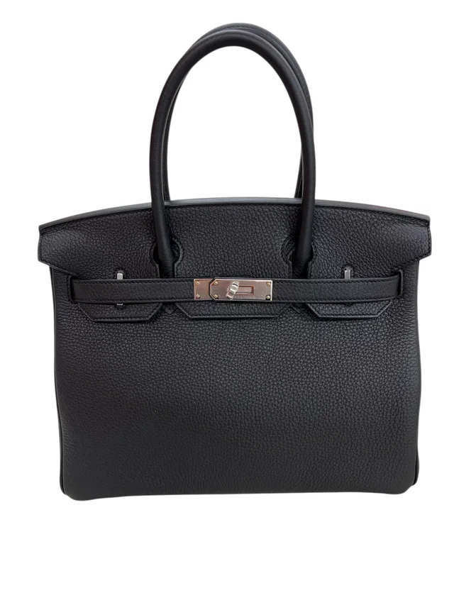 Hermès Birkin 30 Black Togo PHW #K in Black Togo leather from Luxury Promise