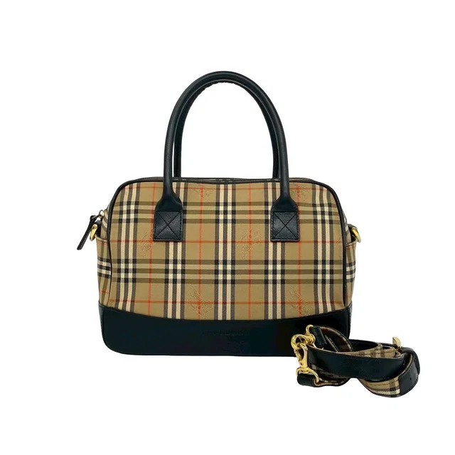 Burberry Canvas Leather 2way Mini Shoulder Bag in Canvas from LuxUness