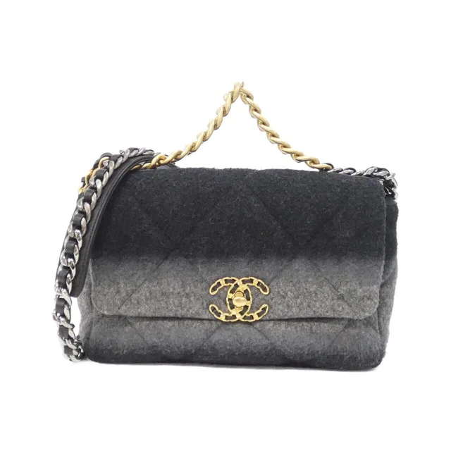 Chanel 19 Line Shoulder Bag in Wool from The Reluxe