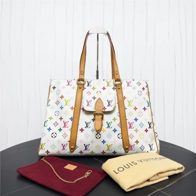 Louis Vuitton X Murakami white tote bag 45 in White from Luxury Promise