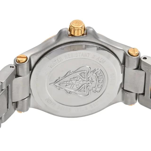Gucci Round Logo Face Watch 9404L Quartz Black in Black from VINTAGE QOO TOKYO, photo 7 of 7