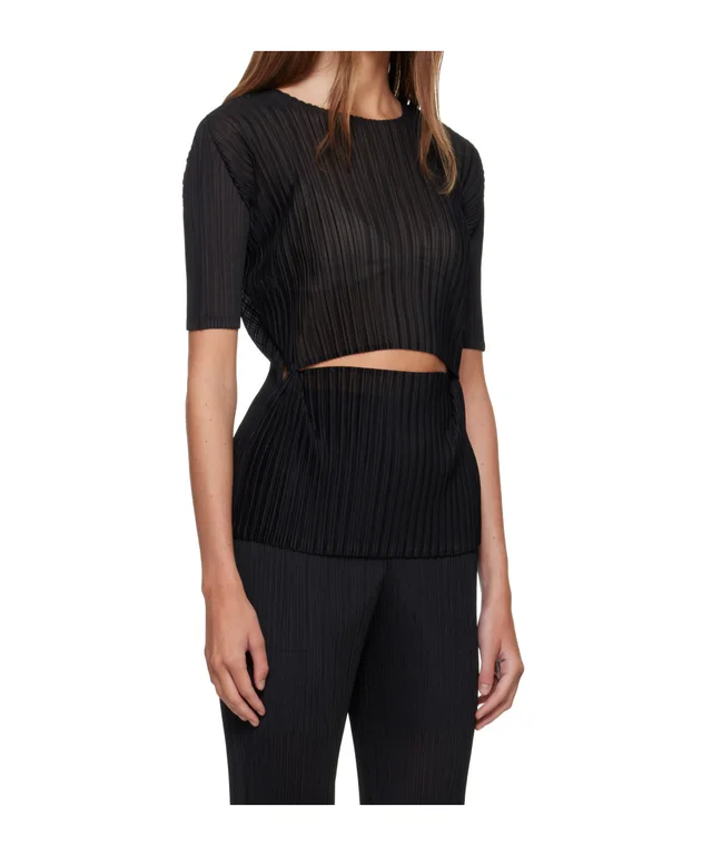 Issey Miyake Sheer Slit Pleats Top, photo 6 of 7 from SENSER