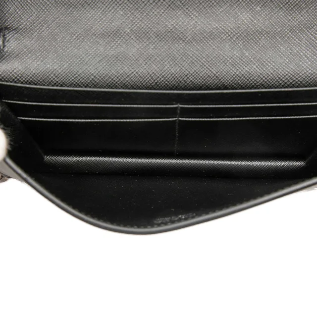 Black Prada Saffiano Metal Applique Wallet On Chain Crossbody Bag in Black Saffiano leather from Designer Revival, photo 2 of 2
