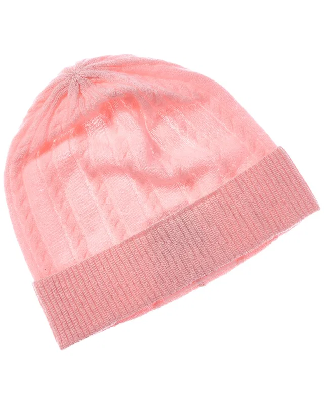 Brodie Cashmere Cable Pom Pom Cashmere Hat, image 1 of 1 from Rue La La
