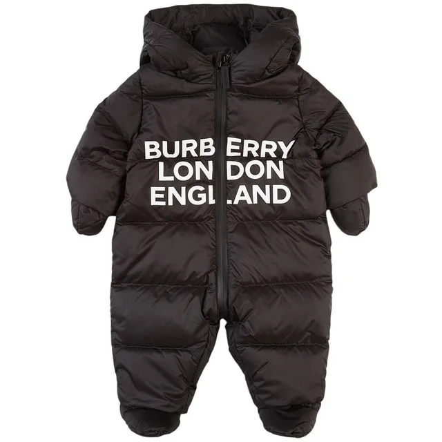 Burberry Size 18M 18 Months Black Logo Puffer Suit Snow Suit in Black from Bagriculture