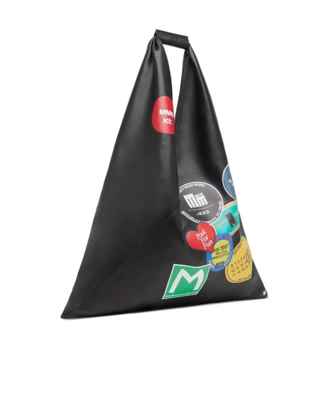 Mm6 Maison Margiela Japanese sticker-print tote bag, photo 2 of 8 from SENSER