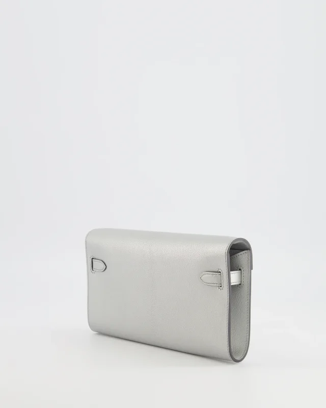 Hermès Kelly To Go Bag in Silver Goatskin from Sellier, photo 6 of 21