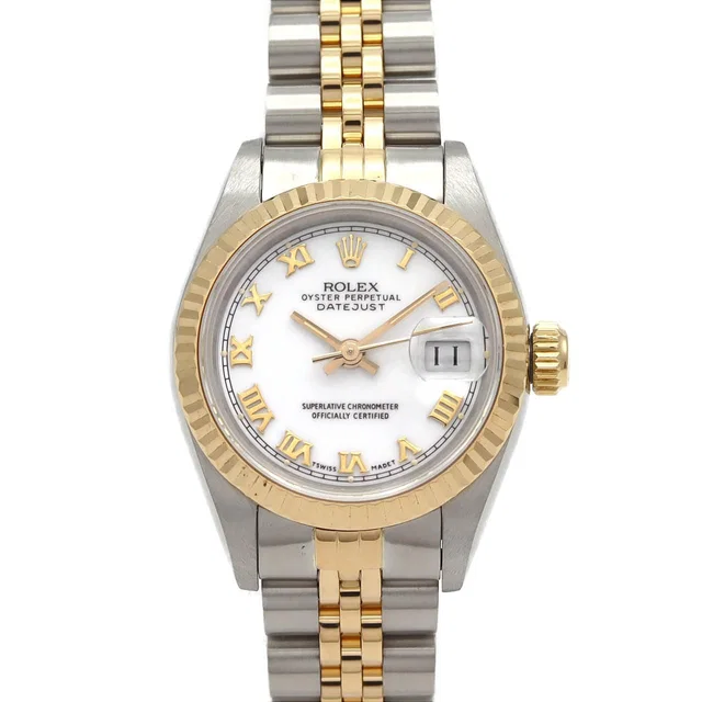 Rolex Datejust Stainless Steel Yellow Gold Automatic Watch in Yellow from The Reluxe