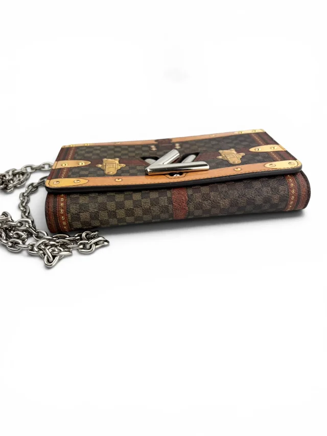 Louis Vuitton Limited Edition Damier Time Trunk Twist Chain WOC from Season 2 Consign, photo 5 of 8
