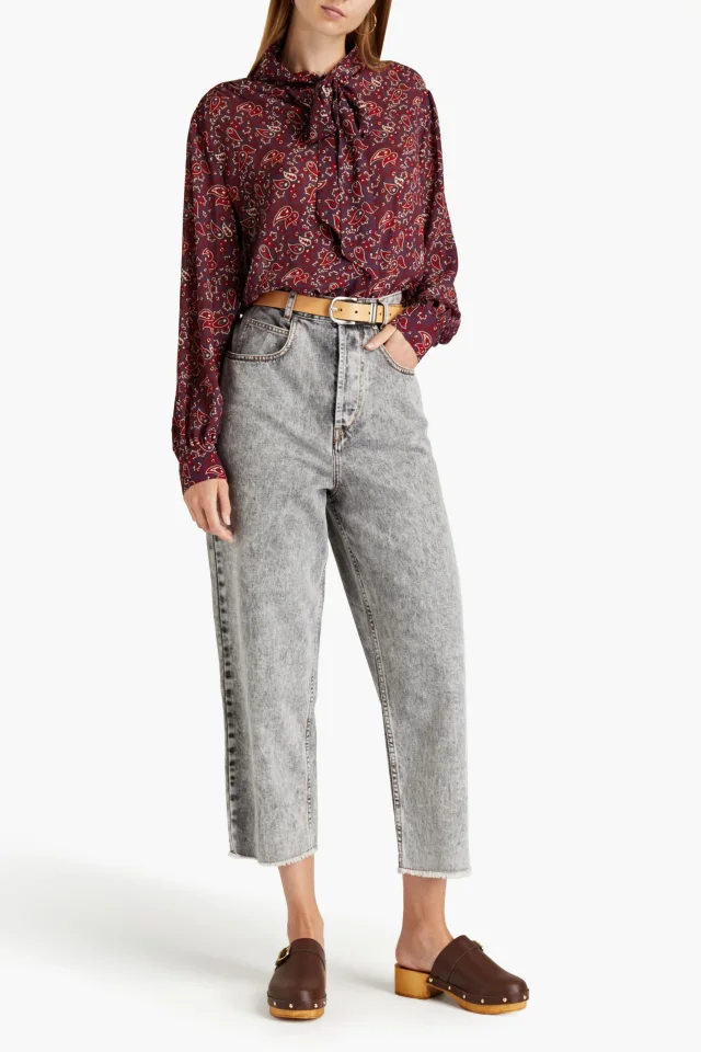 Marant Étoile Laliskasr Acid-Wash High-Rise Straight-Leg Jeans, photo 2 of 4 from THE OUTNET