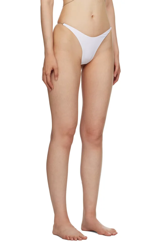 Mugler White Star Bikini Bottoms, photo 2 of 2 from SSENSE