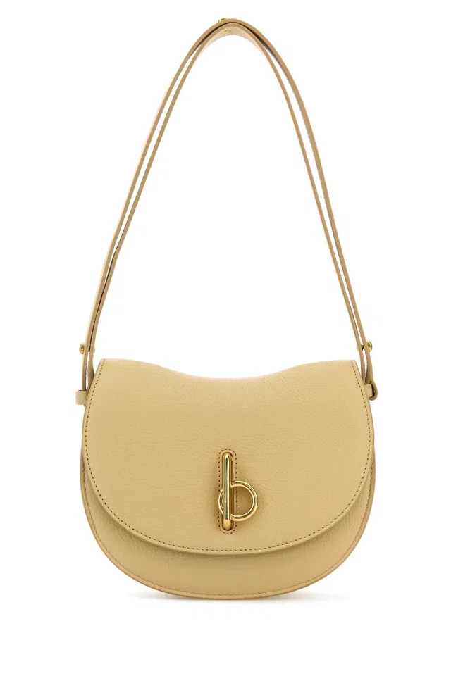 Burberry Rocking Horse Shoulder Bag — Beige in Beige Calfskin from HEWI