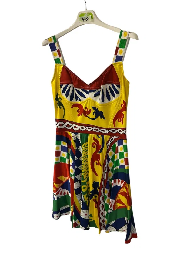 Dolce & Gabbana DRESS MulticolourS CARRETTO Print from Luxury Promise