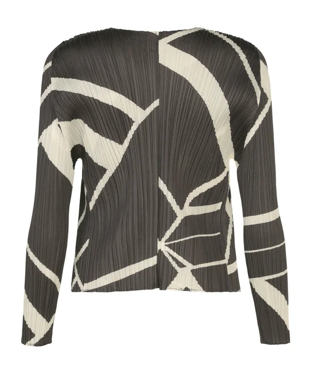 Pleats Please By Issey Miyake Pleats Please Issey Miyake Fold Line Cardigan, photo 2 of 2 from SENSER