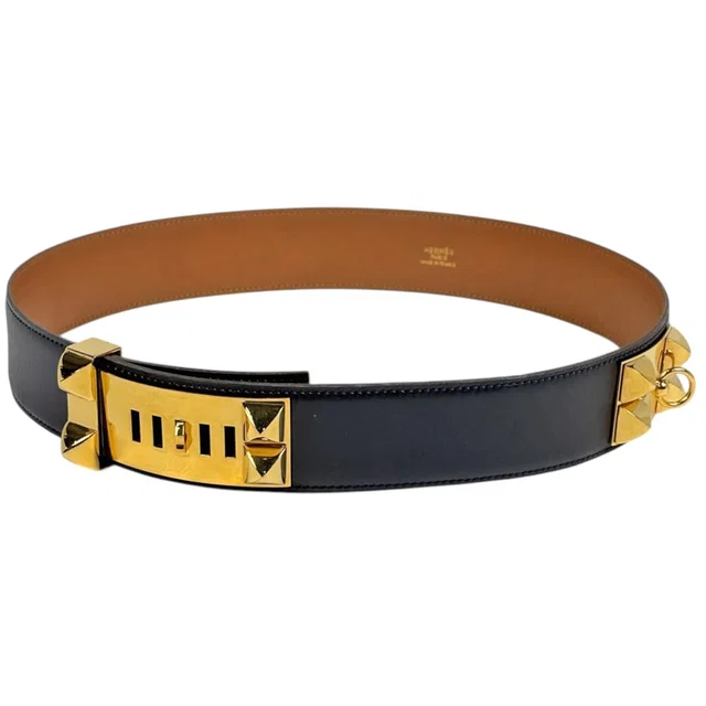 Hermès Collier de Chien Belt in Box leather from The Reluxe