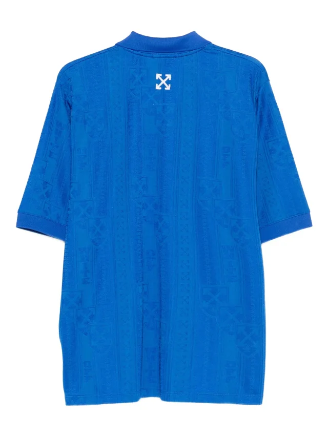 Off-White lion-patch polo-collar T-shirt, photo 2 of 2 from FARFETCH