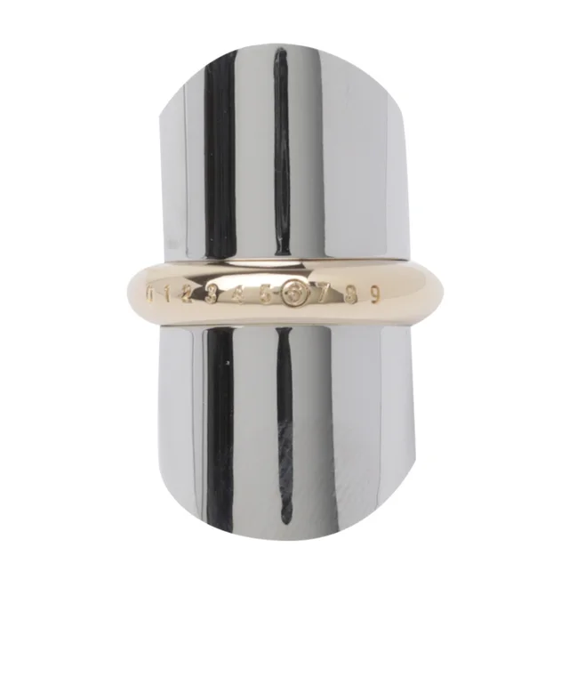 Mm6 Maison Margiela Two-Tone Number Logo Ring from SENSER, photo 1 of 1