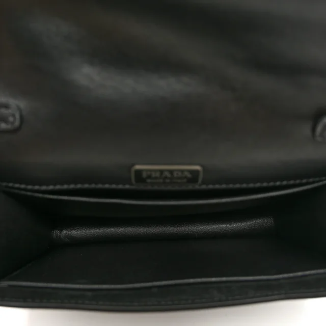 Prada City Calfskin Saffiano Cahier Bag Black in Black Saffiano leather from FASHIONPHILE, photo 5 of 9
