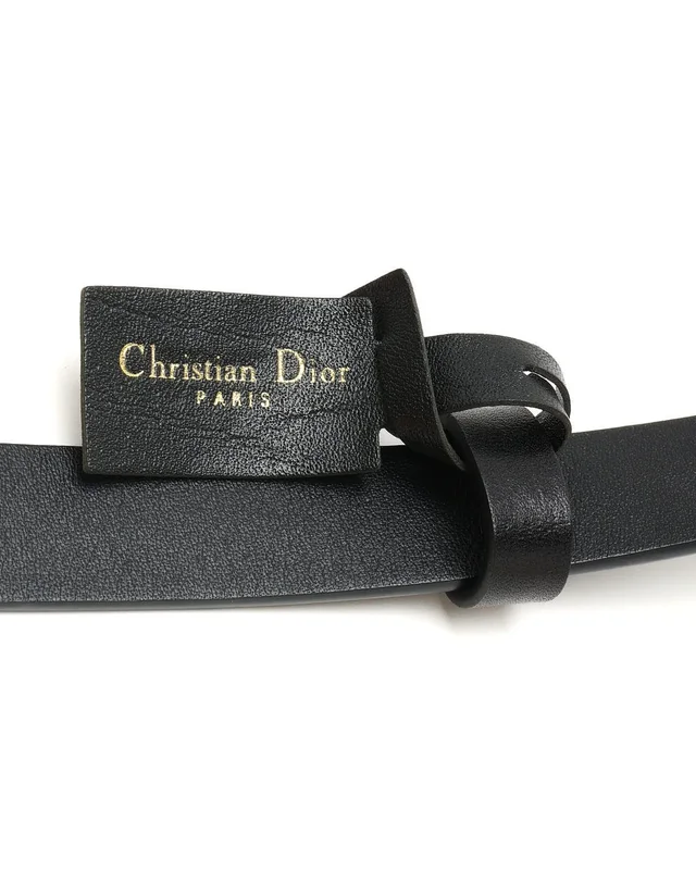 Dior CD Leather Belt, Size 85 in Leather from A Retro Tale, photo 6 of 6