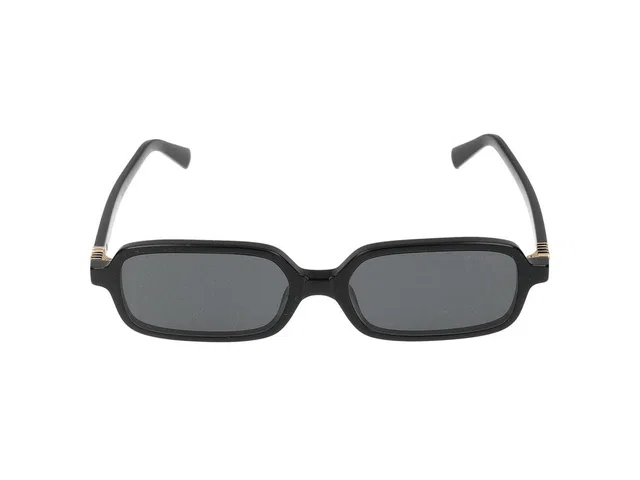 Miu Miu 0mu Rectangular Acetate Sunglasses — Black in Black from HEWI