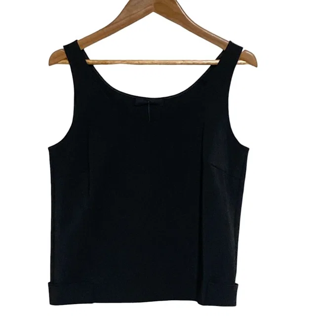 Prada Nylon Tank Top 38 Black in Black Nylon from The Reluxe