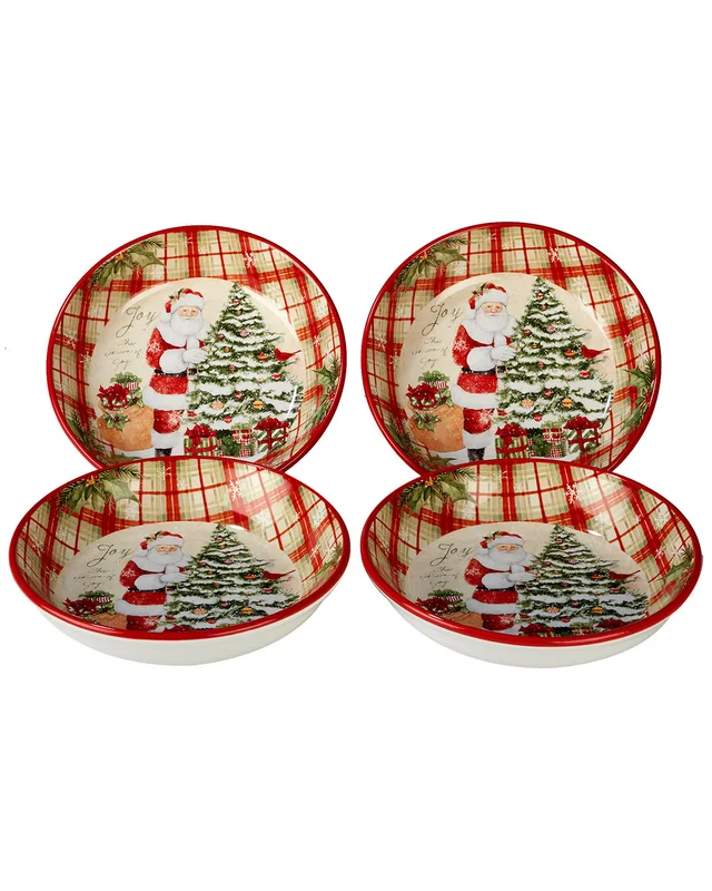 Certified International Holiday Wishes Set of 4 Soup/Pasta, image 1 of 1 from Rue La La