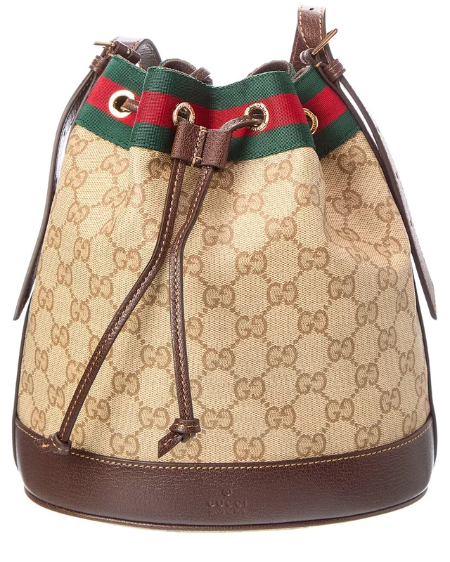 Gucci Venice Small GG Coated Canvas & Leather Bucket Bag, image 1 of 1 from Rue La La