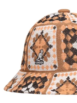 Kangol Geometric patterned bucket hat in 44% Modacrylic, 21% Polyester, 15% Acrylic, 100% Nylon, photo 4 of 6 from LUISAVIAROMA