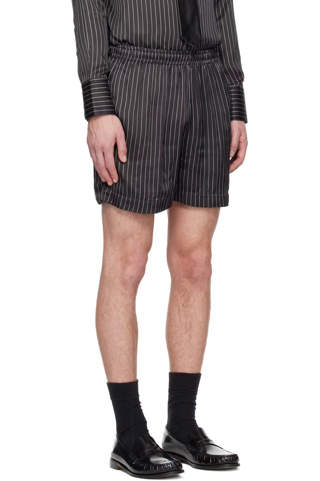 Ernest W. Baker Black Sport Shorts, photo 2 of 4 from SSENSE